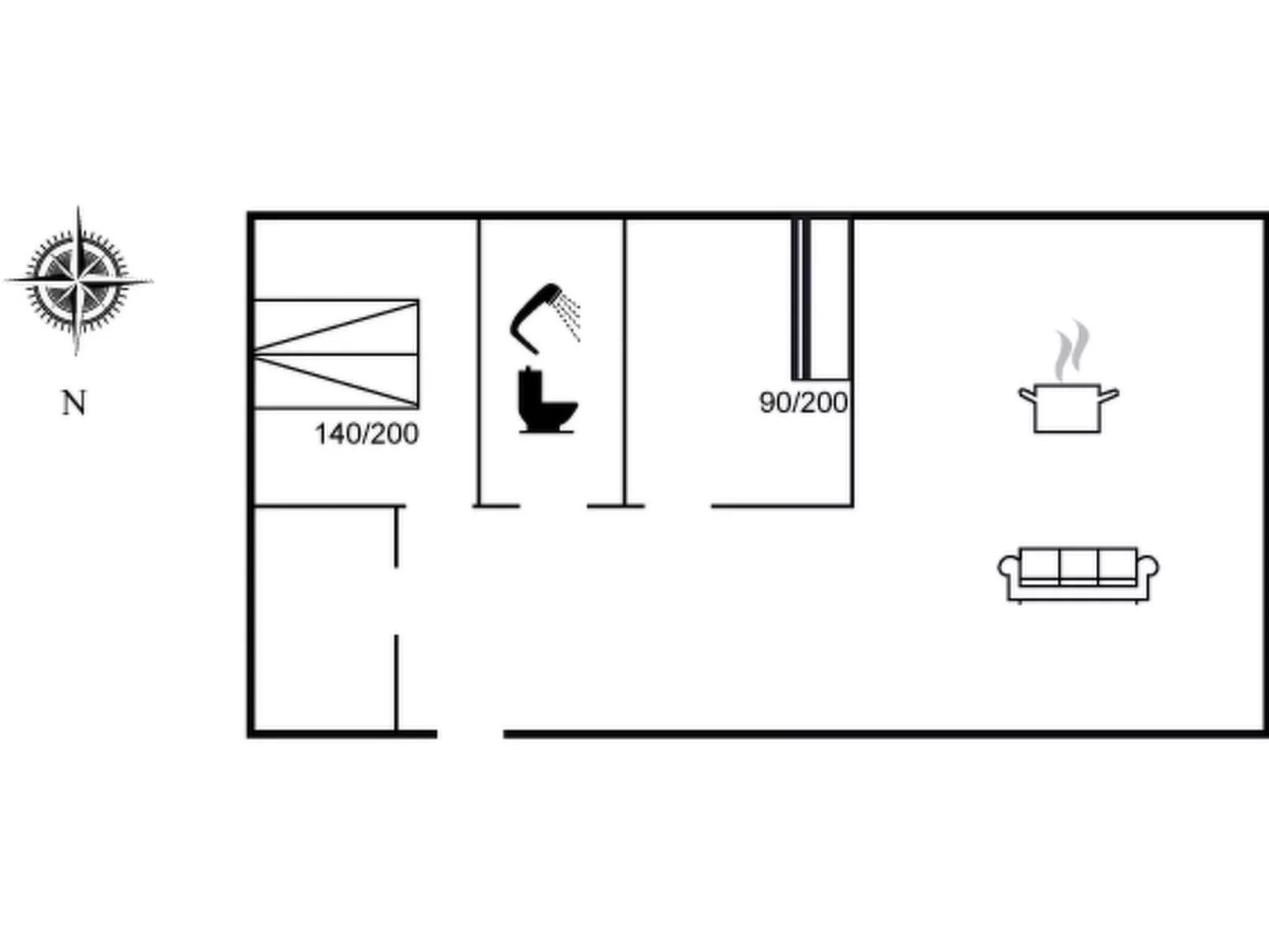 "Claus" - 1.5km to the fjord
