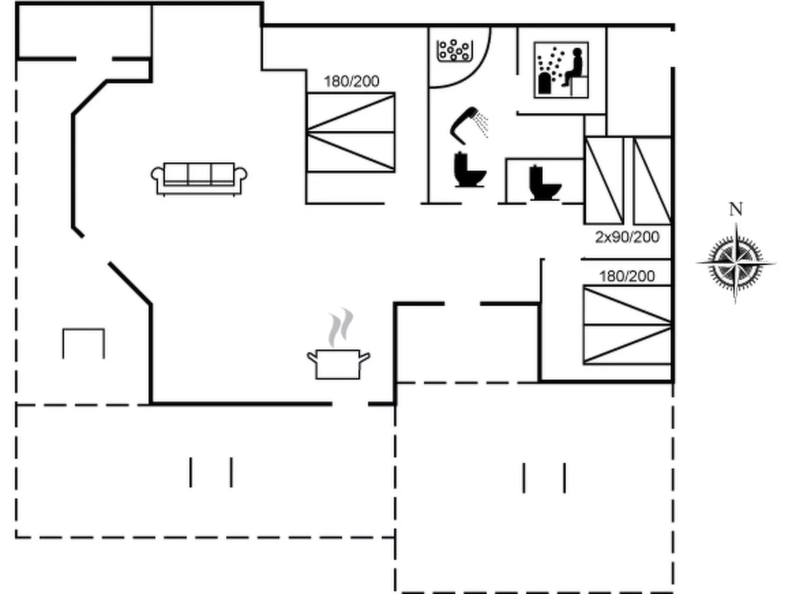 "Brunetta" - 350m from the sea