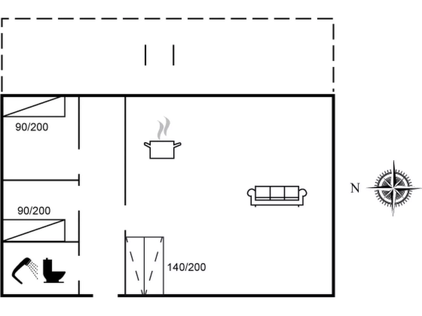 "Snioulf" - 10m from the sea