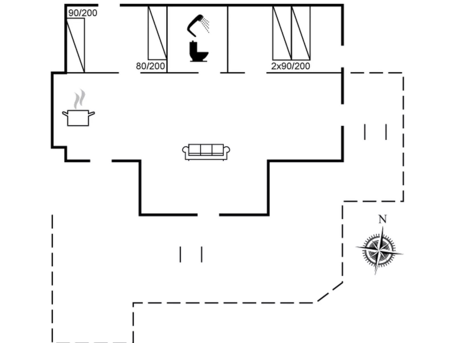 "Yngvy" - 500m from the sea