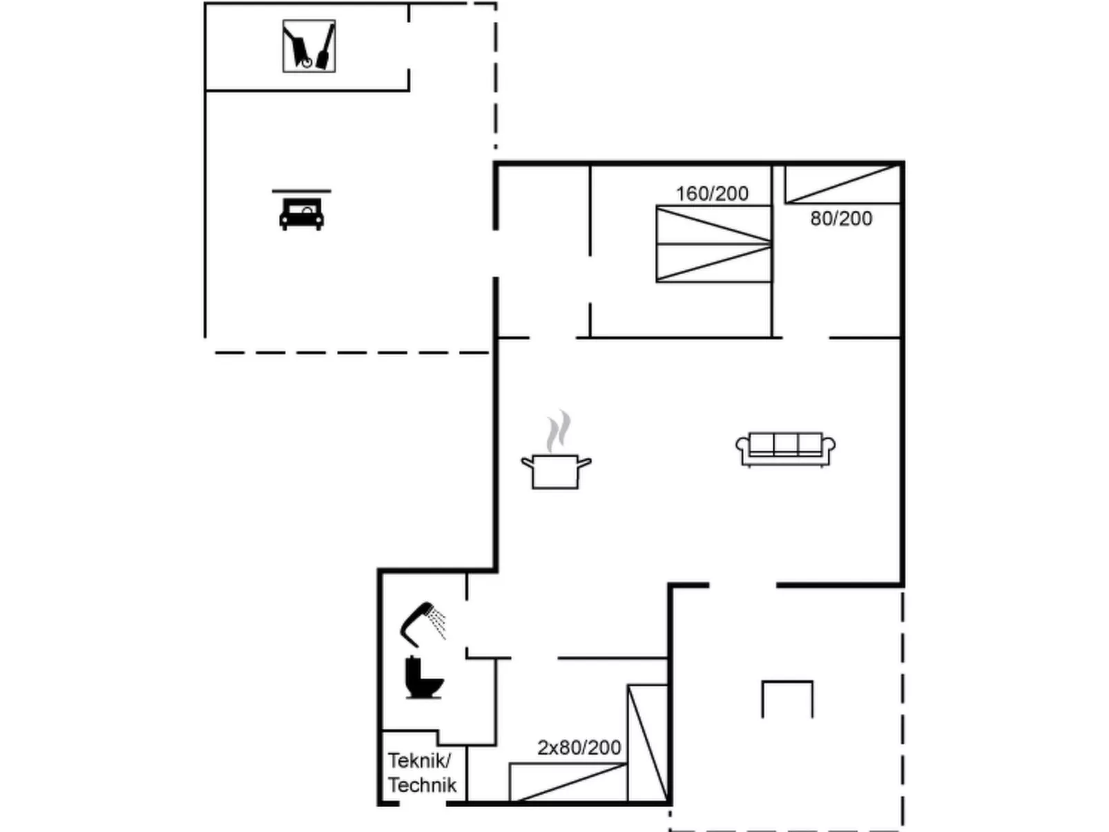 "Aksinja" - 700m from the sea