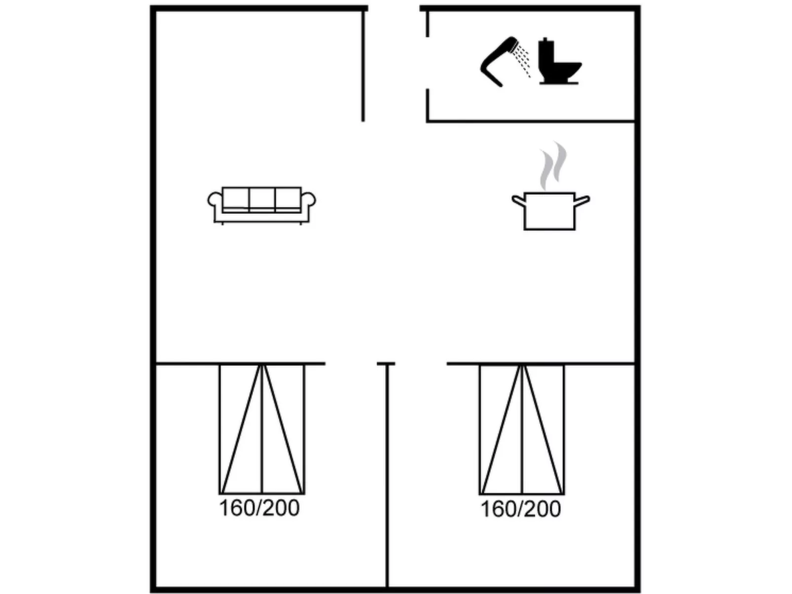 "Kamp" - 1km to the fjord