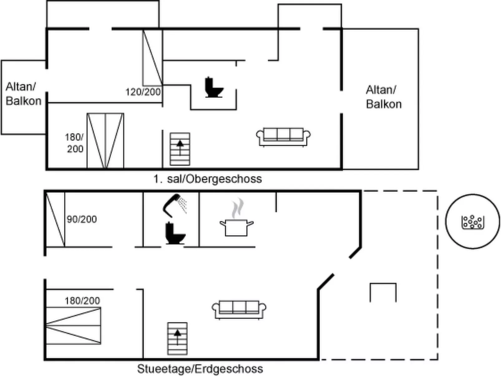 "Asmod" - 450m from the sea