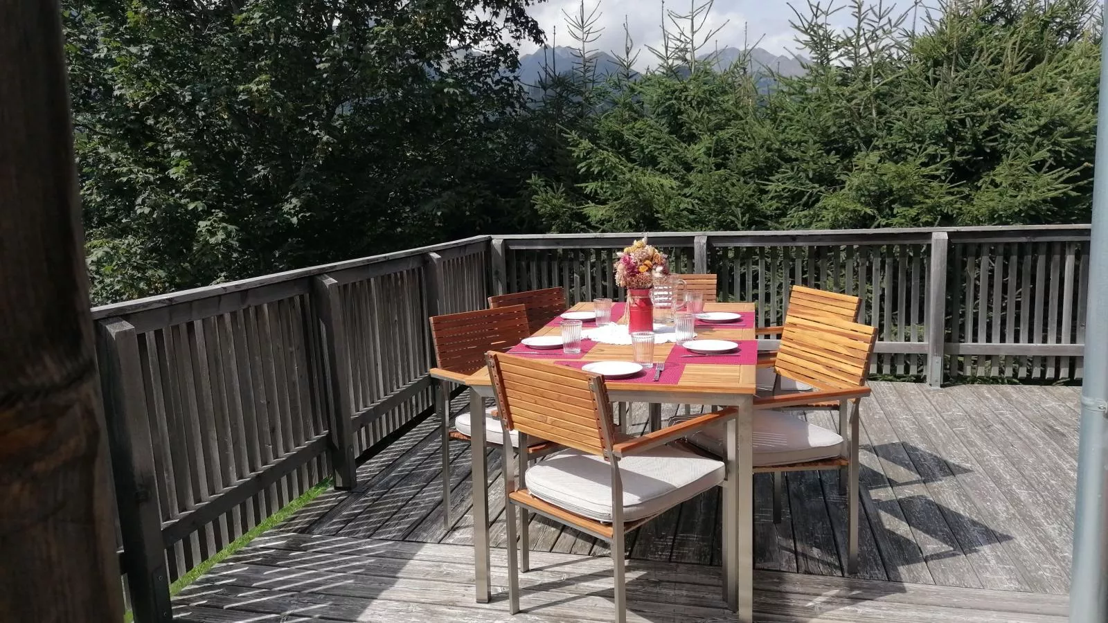 Die Bergliebe-Terrasse / balcon