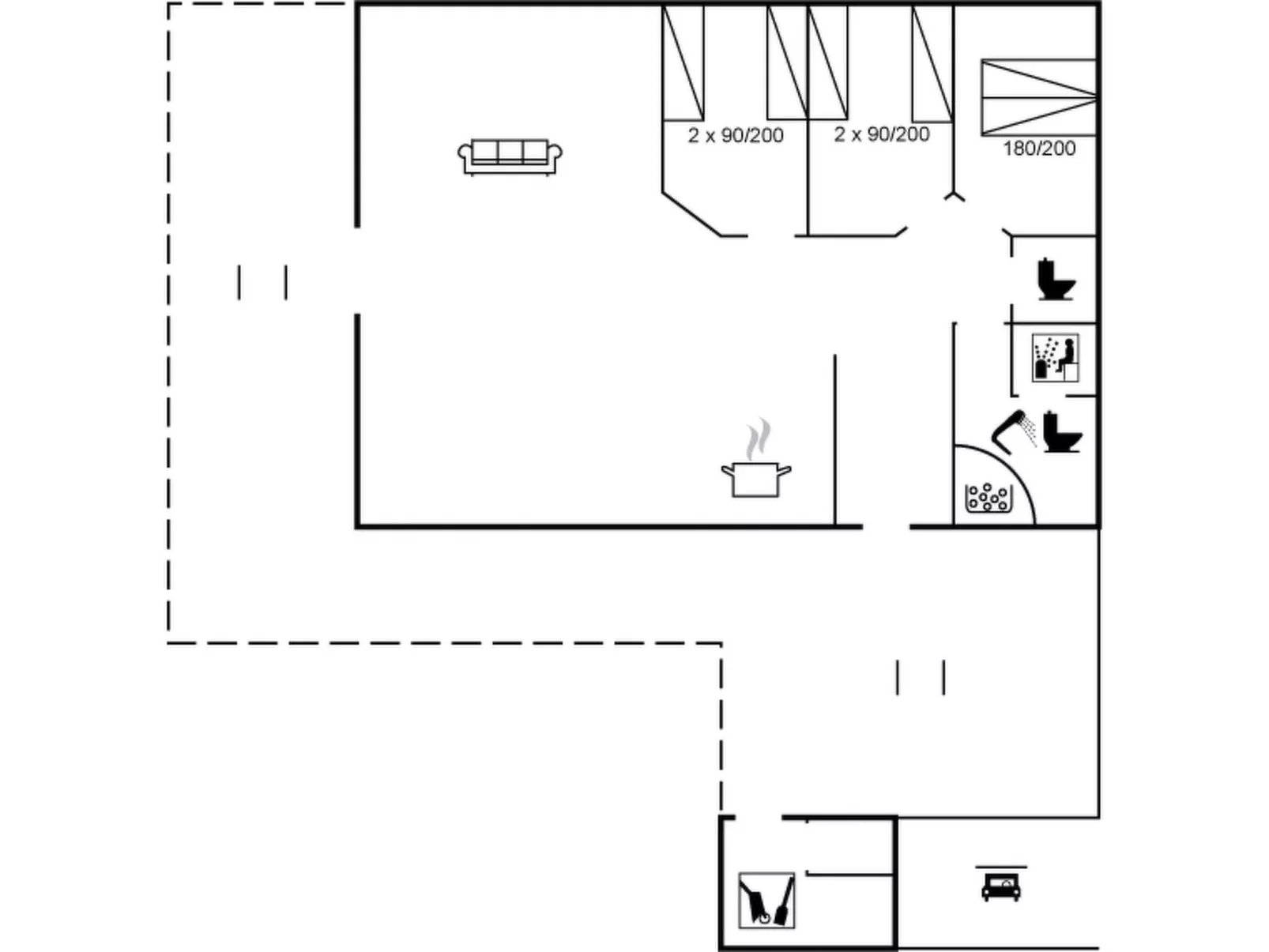 "Gertrud" - 950m to the fjord