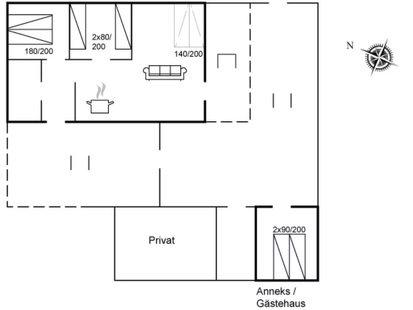 "Andine" - 250m from the sea