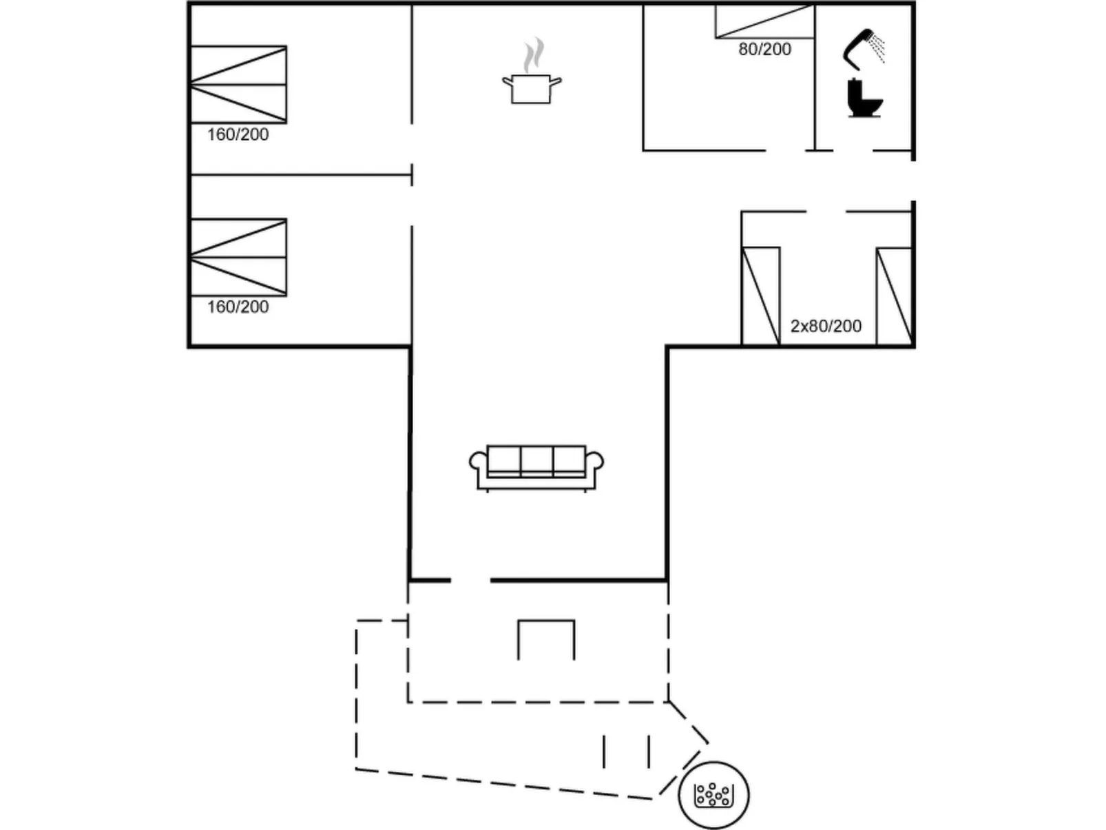 "Ylvie" - 500m from the sea