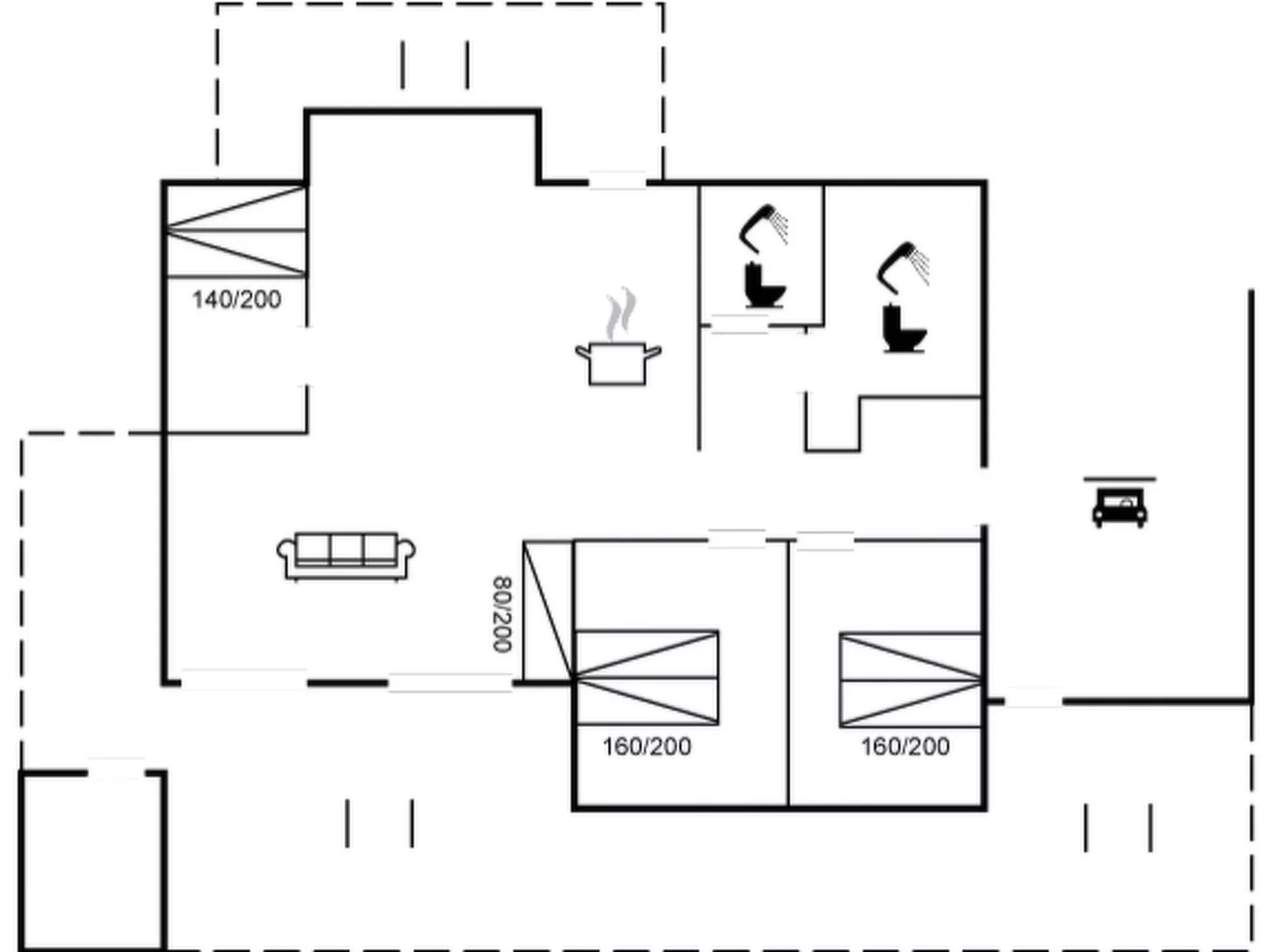 "Tjure" - 500m from the sea