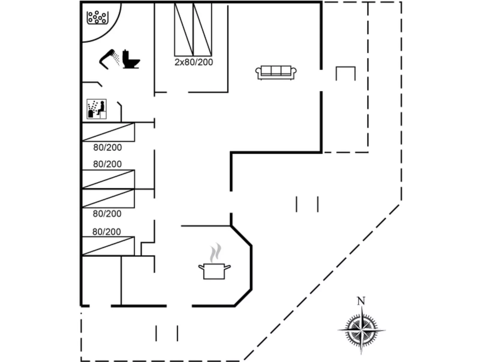 "Finn" - 100m from the sea