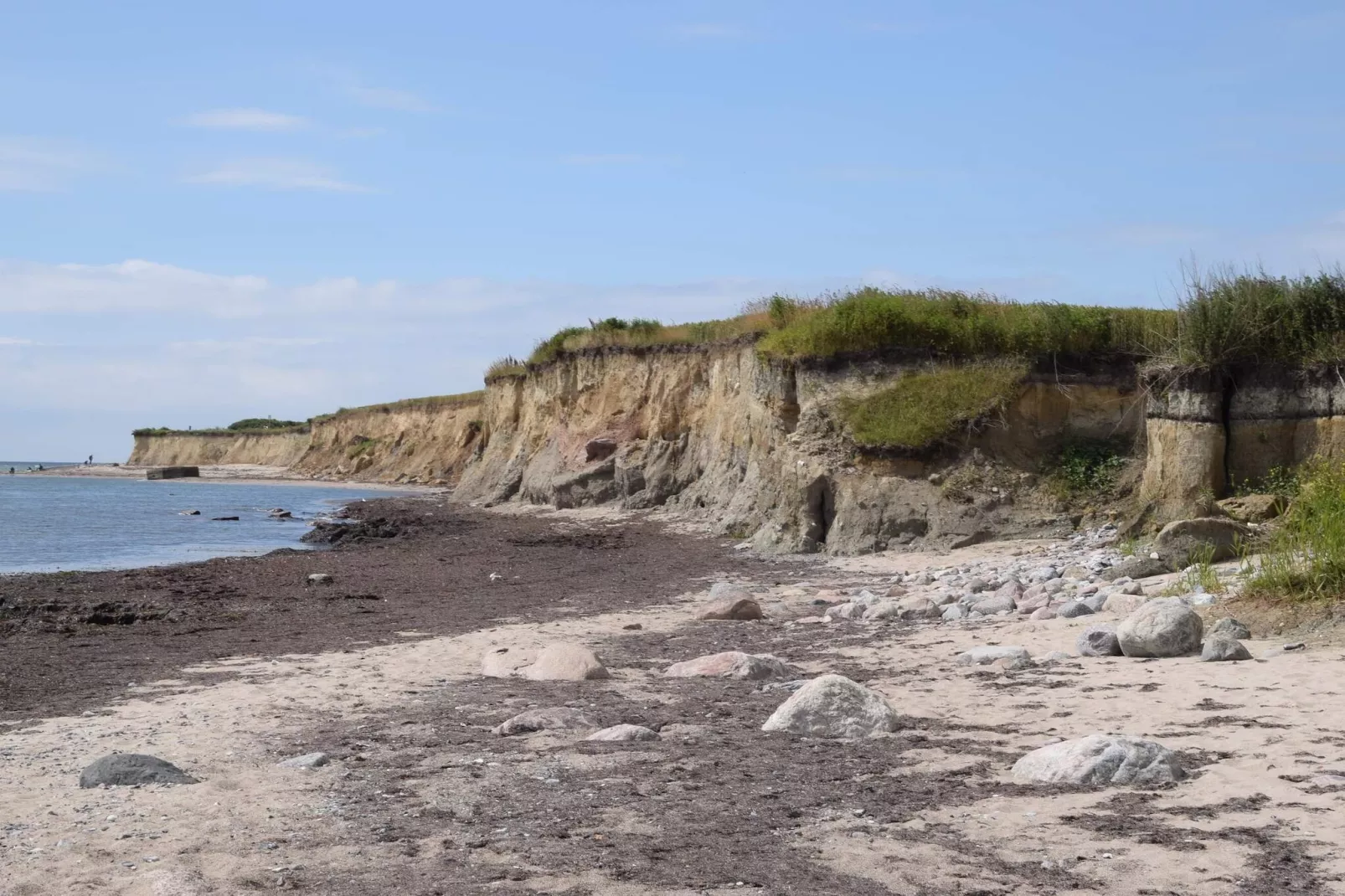 Idyllisches Reetdachhaus-Ruckzugsort-By Traum-Wasserblick