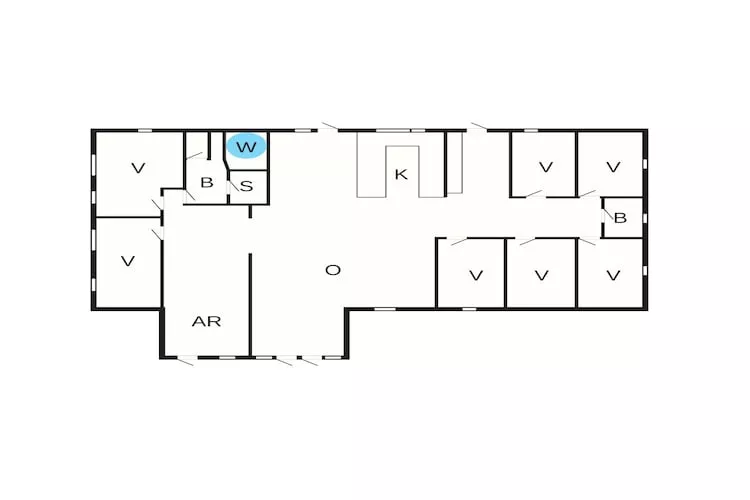 Maison de vacances pour 14 a Glesborg-Plan