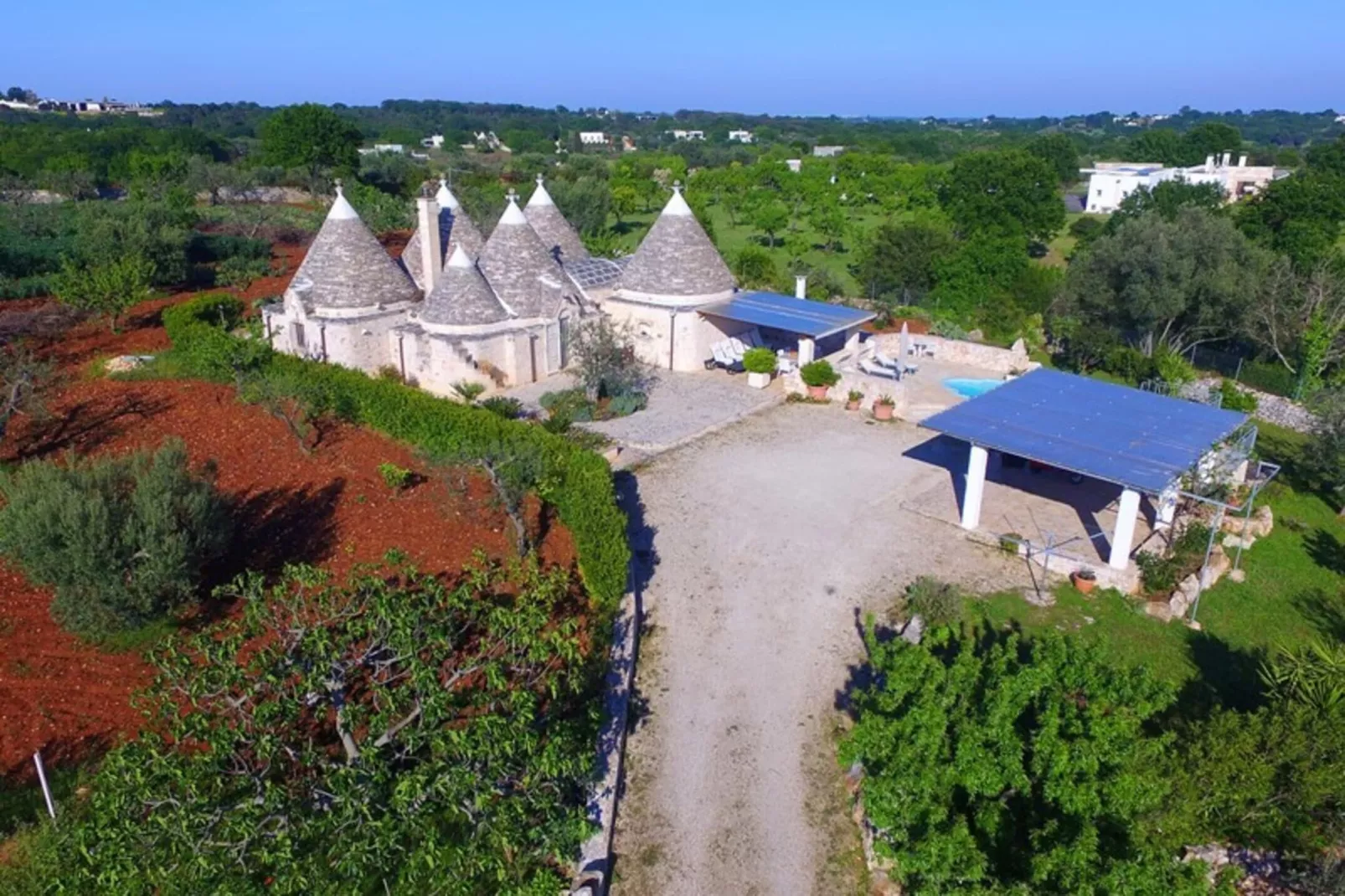 Holiday home Cisternino-Trullo Ulivo Antico-Exterior in summer