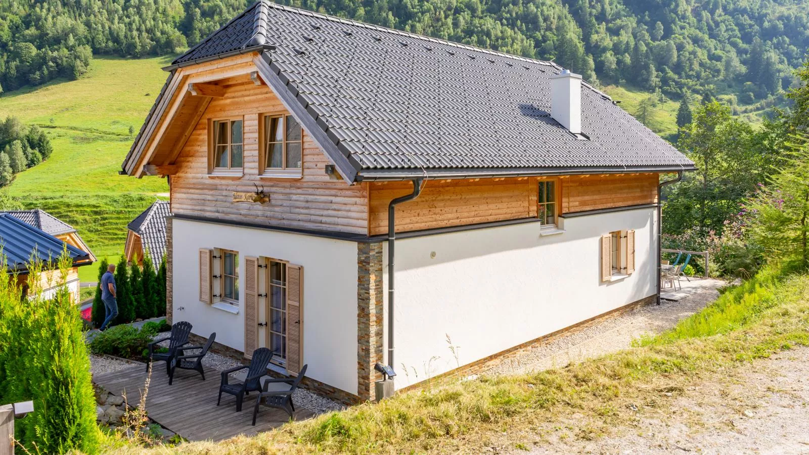 Chalet Karibu-Außenbereich Sommer