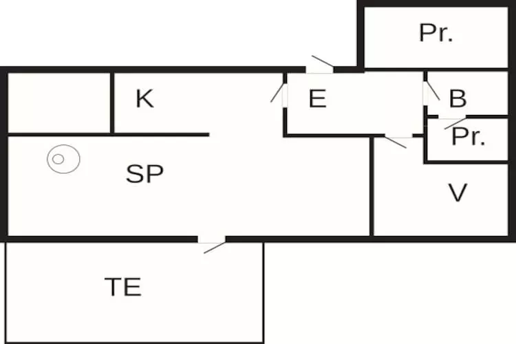 Maison de vacances pour 4 a Østervrå-By Traum-Plan