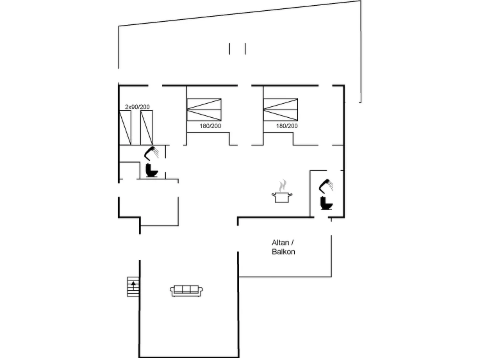 "Unge" - 75m from the sea