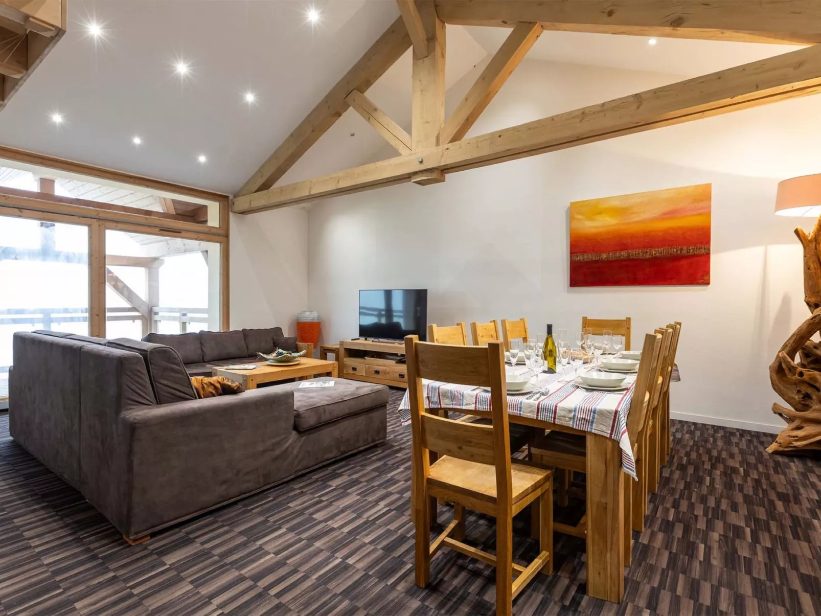 Chalets Les Amis-Drinnen