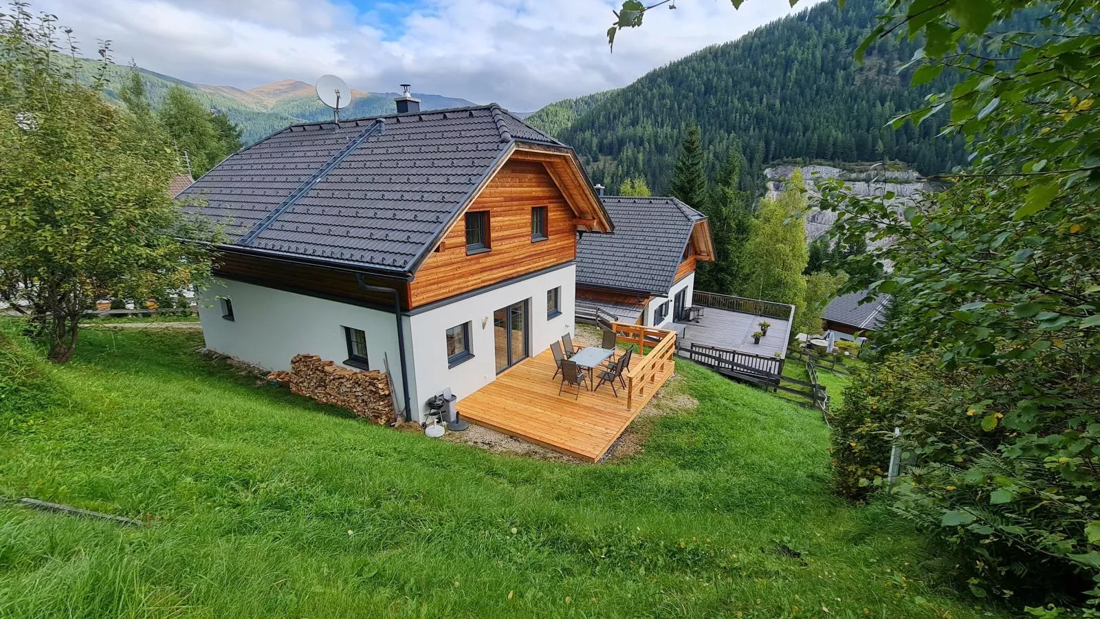 Sauna Chalet Ahorn-Exterior in summer