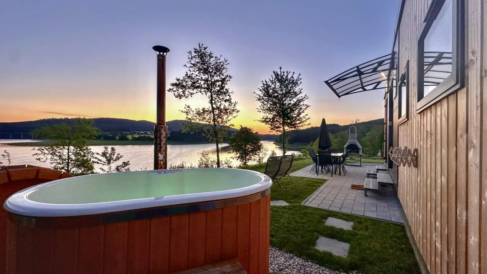 Feriendorf Seeblick - Tiny Chalet Nr 6-Water view