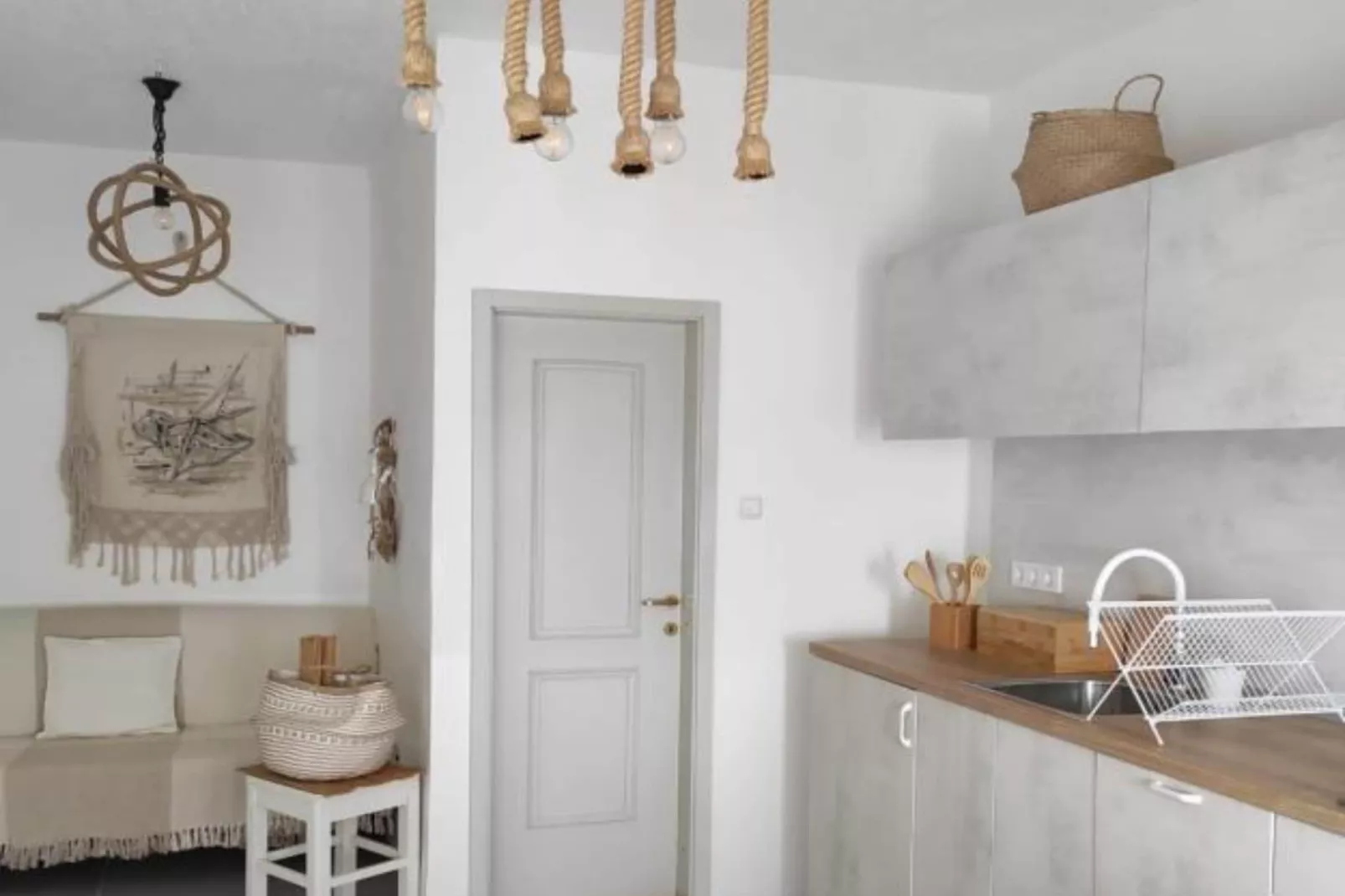 Modern Beachfront Apartments near Šibenik - Classic  Studio Apartment with Balcony and Sea View