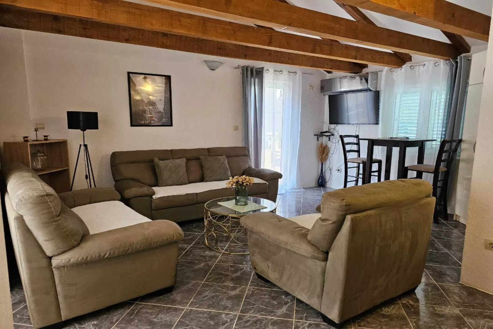 Chic & Sleek Apartments in Kotor - One Bedroom Apartment with Balcony and Partial Sea View - Attic (5)