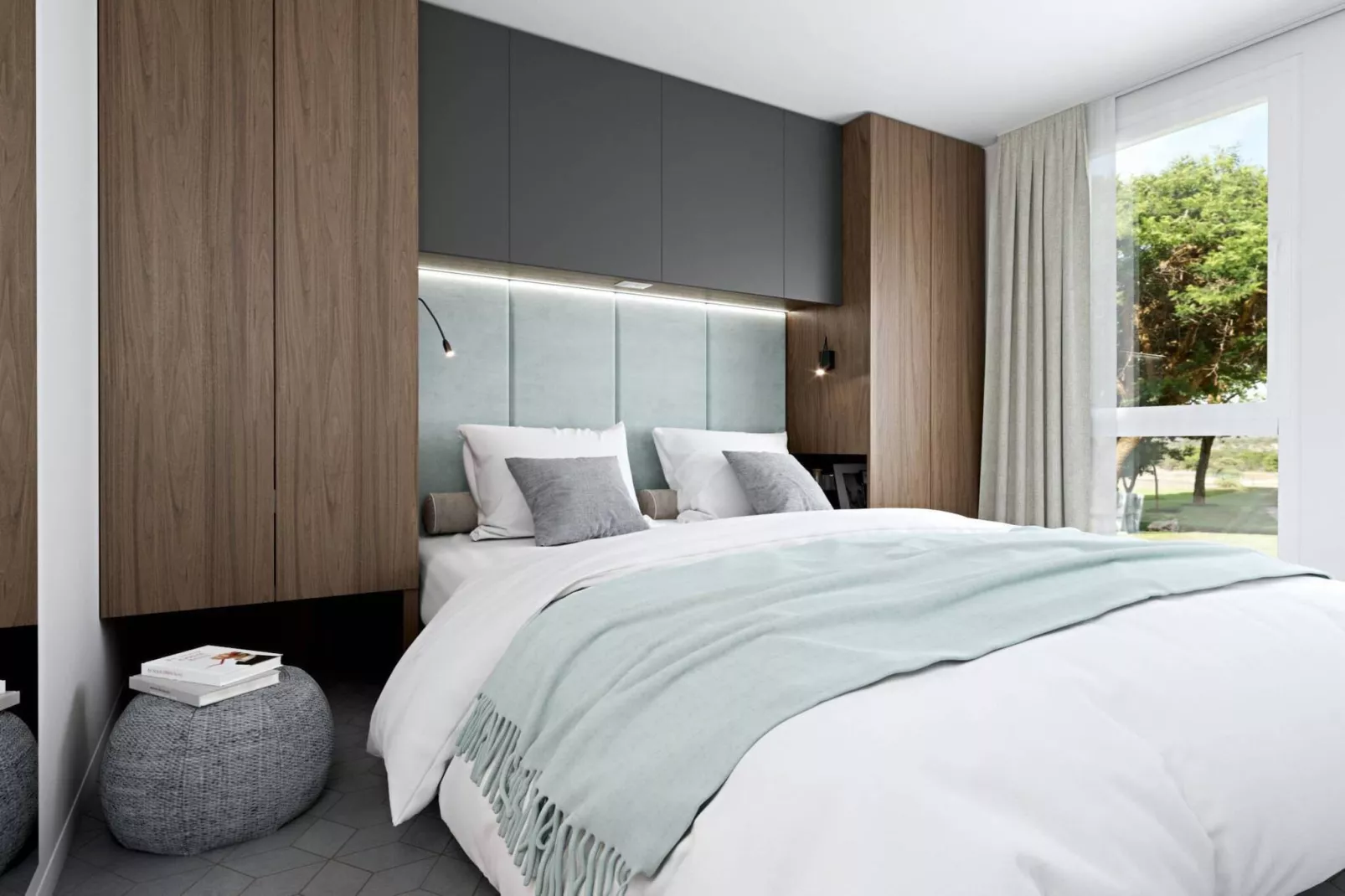 Mobile Homes Strasko Novalja Olive 34 qm für 5 Pers-Chambre