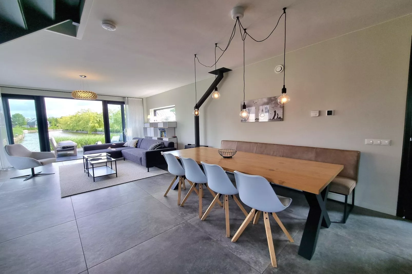 Watervilla Njoggen-Living room