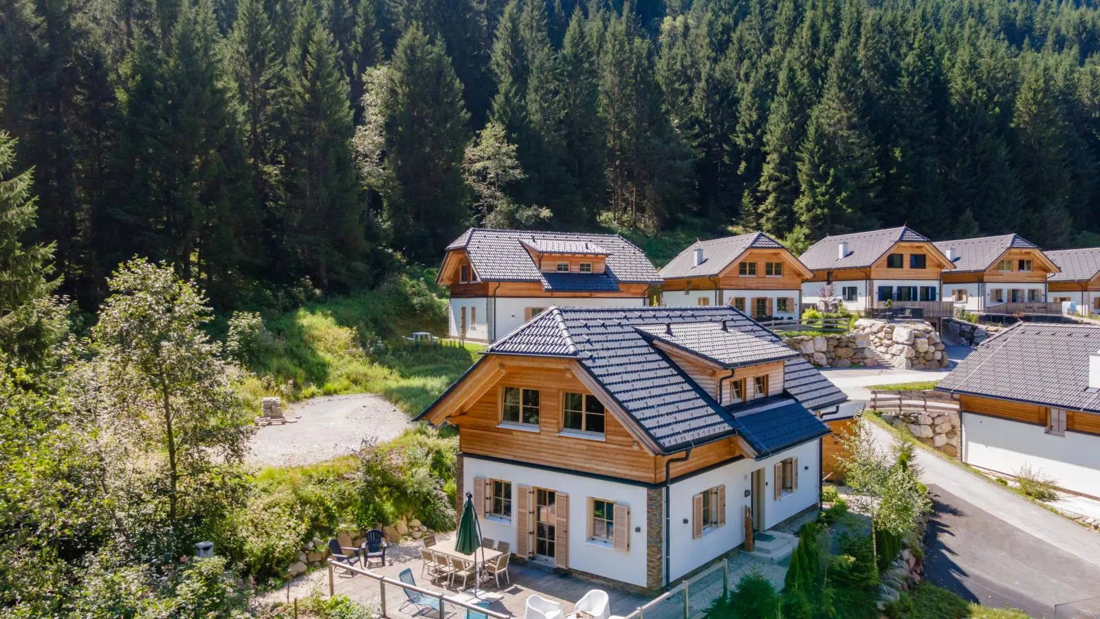 Chalet Karibu-Außenbereich Sommer