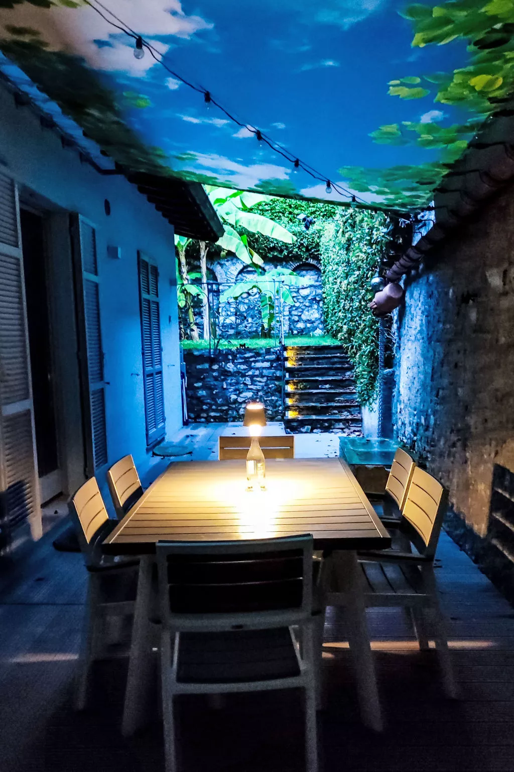 La tana del pescatore-Draußen