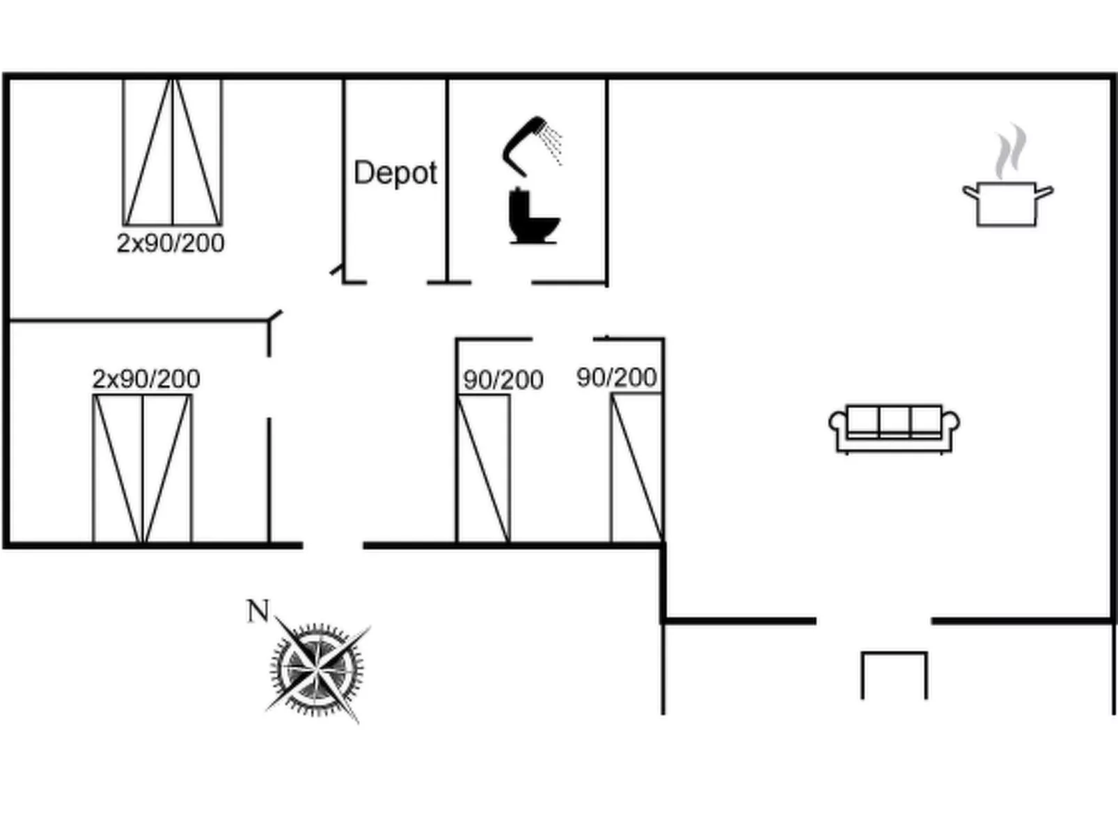 "Anu" - 300m to the fjord-Dedans