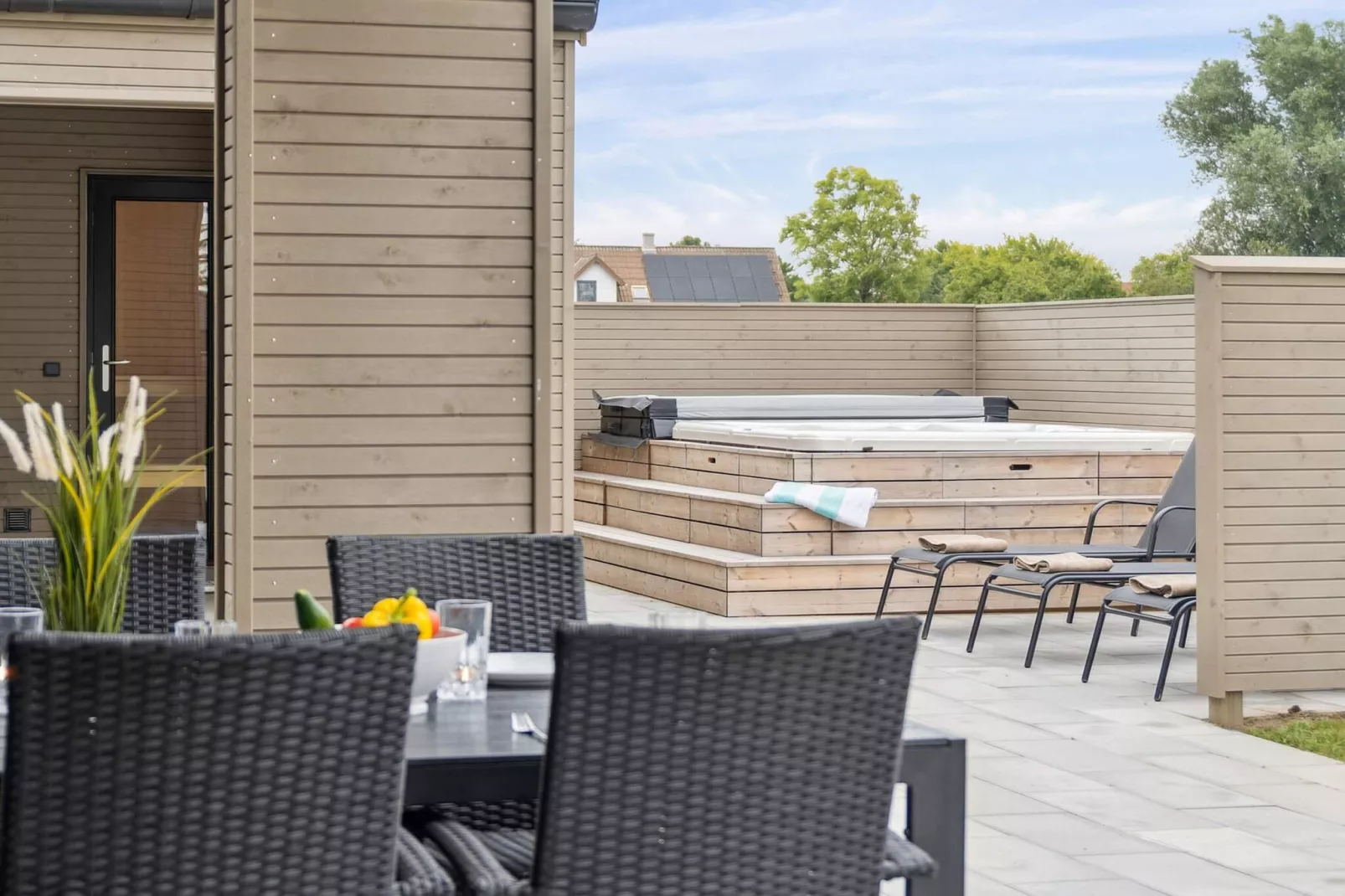 5 Sterne Ferienhaus in Otterup-Im Freien