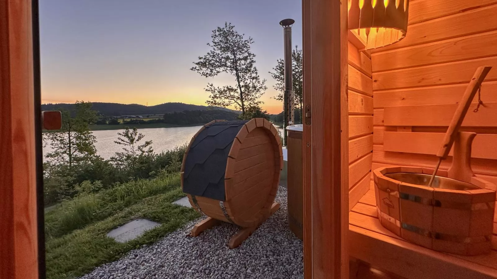 Feriendorf Seeblick - Tiny Chalet Nr 6-Sauna