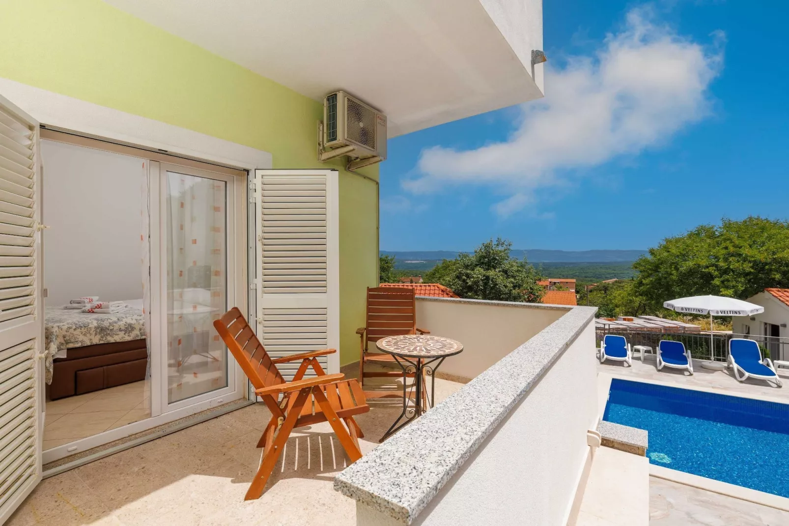 Wonderful Krk Island Stay: Shared Pool, Grill Patio, and Nearby Beaches - Double Room