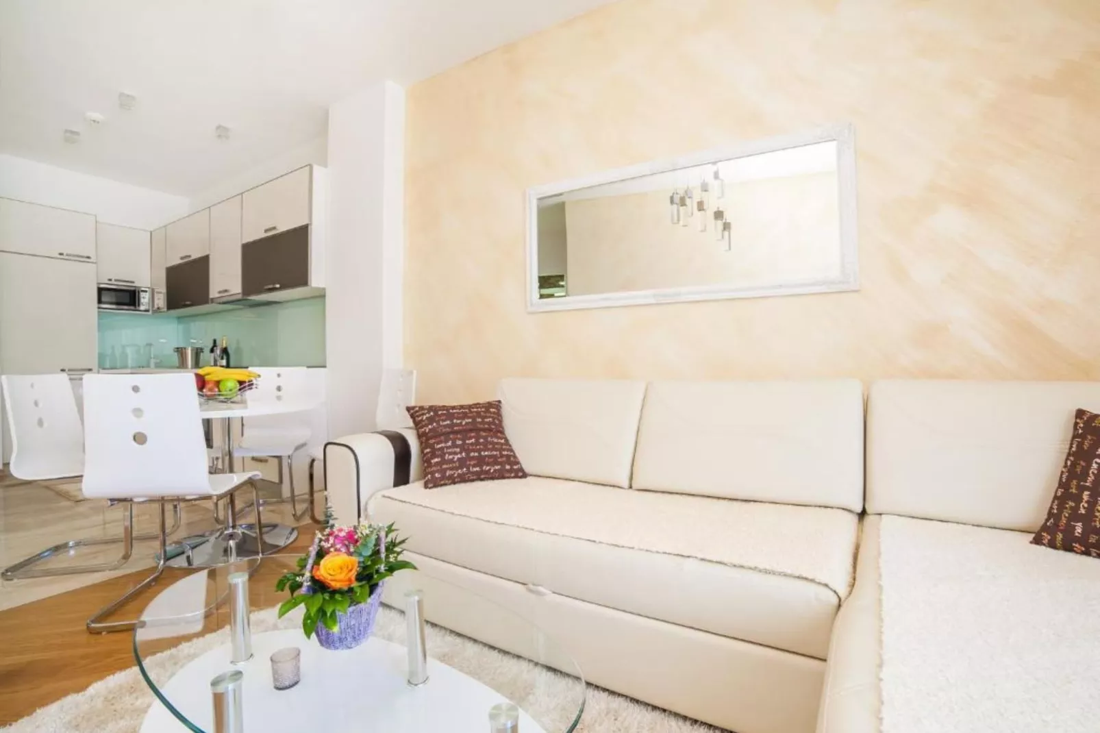 Exclusive Budva Stay Steps From the Beach - One Bedroom Apartment with Balcony