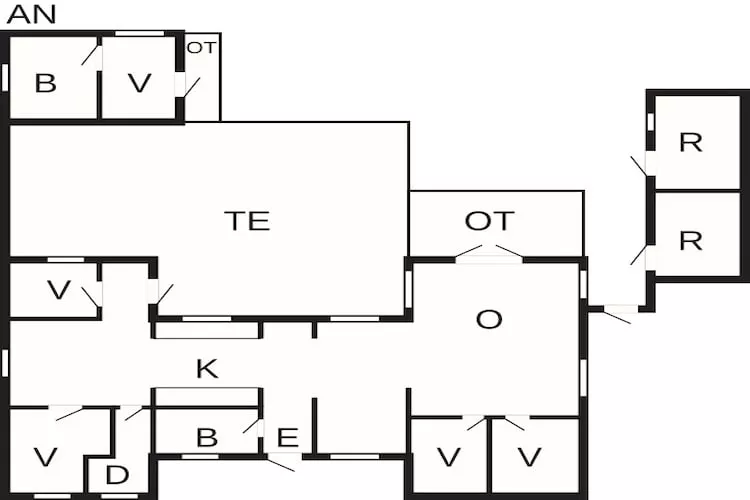 6 person holiday home in Græsted-By Traum-Floor plan