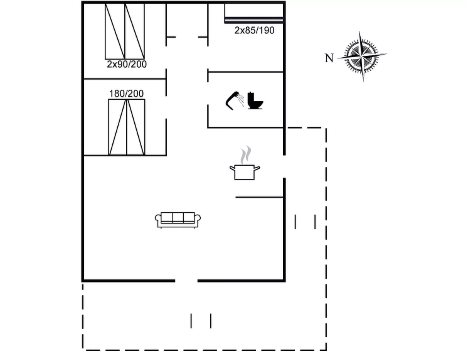 "Hélène" - 400m from the sea-Inside