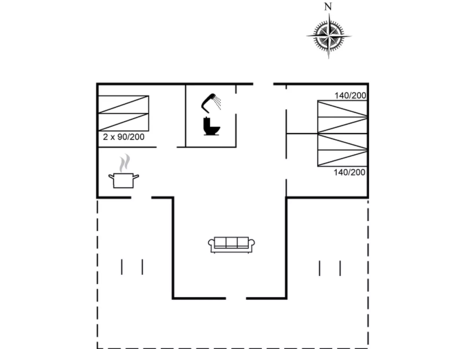 "Holm" - 700m to the fjord-Inside