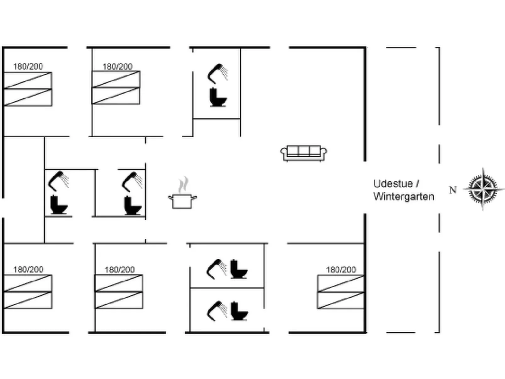 "Clarabelle" - 1.2km from the sea-Inside