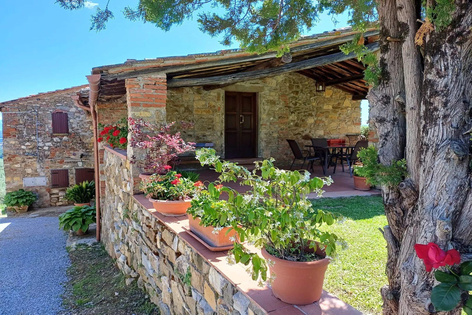 Agriturismo Podere Ceccherini in San Leolino - La Loggia - Terrace balcony