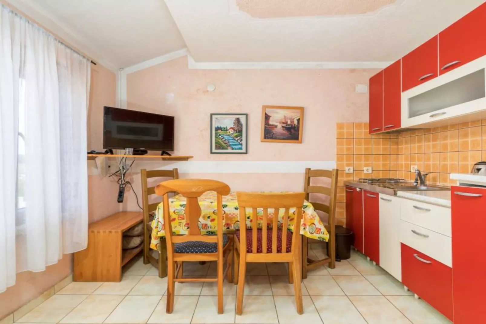 Apartments Manda - One Bedroom Apartment With Terrace (A4)-Living room