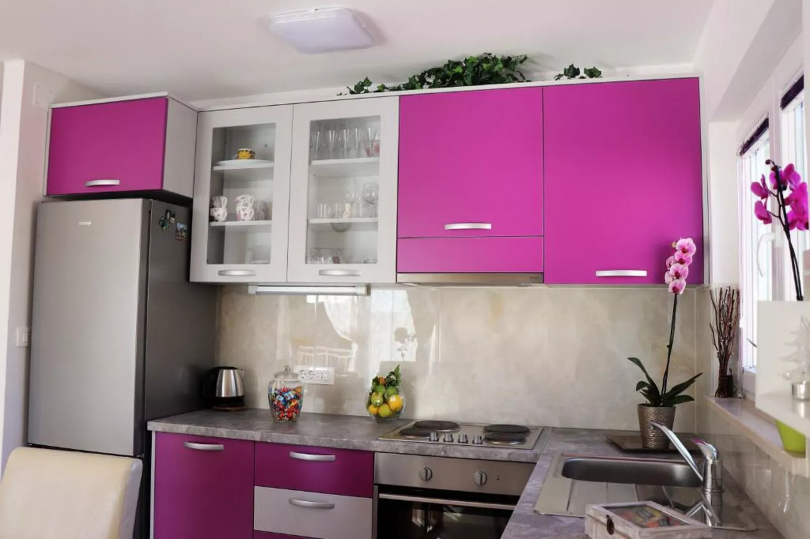 Apartments Clementina Sunrise-Two Bedroom Apartment with Terrace and Sea View (BIG)-Kitchen