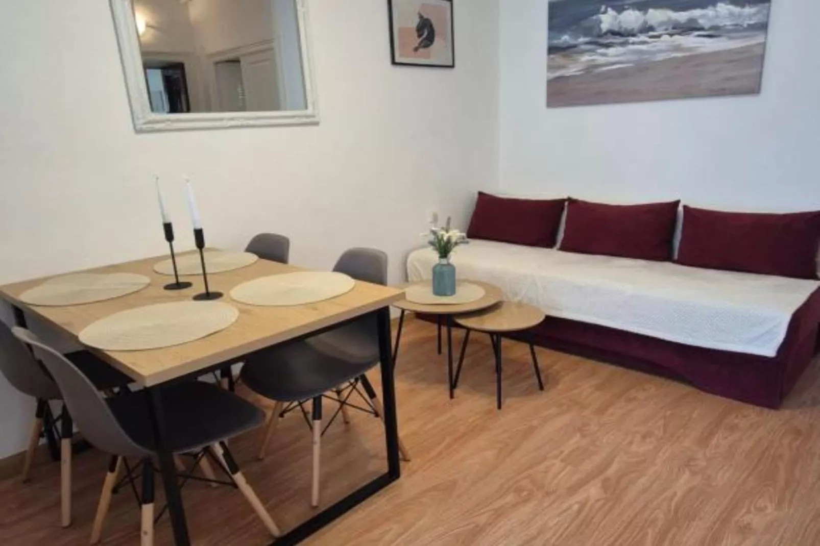 Apartment Bijonda near Arena Pula - One Bedroom Apartment-Living room