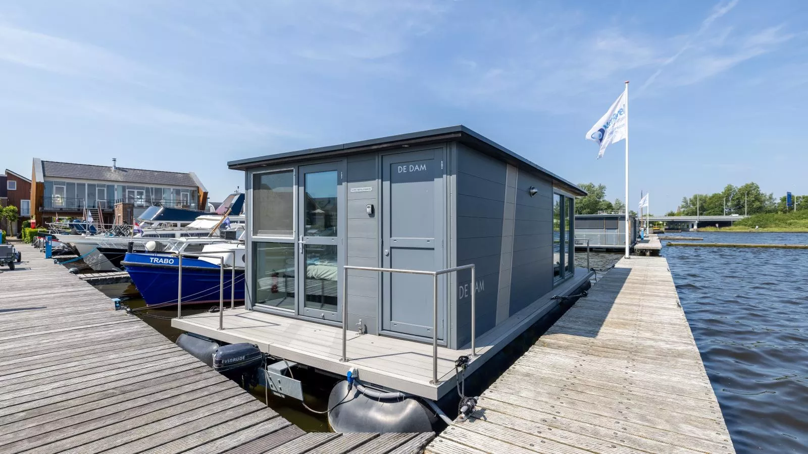Tiny houseboat Uitgeest I-Außenbereich Sommer
