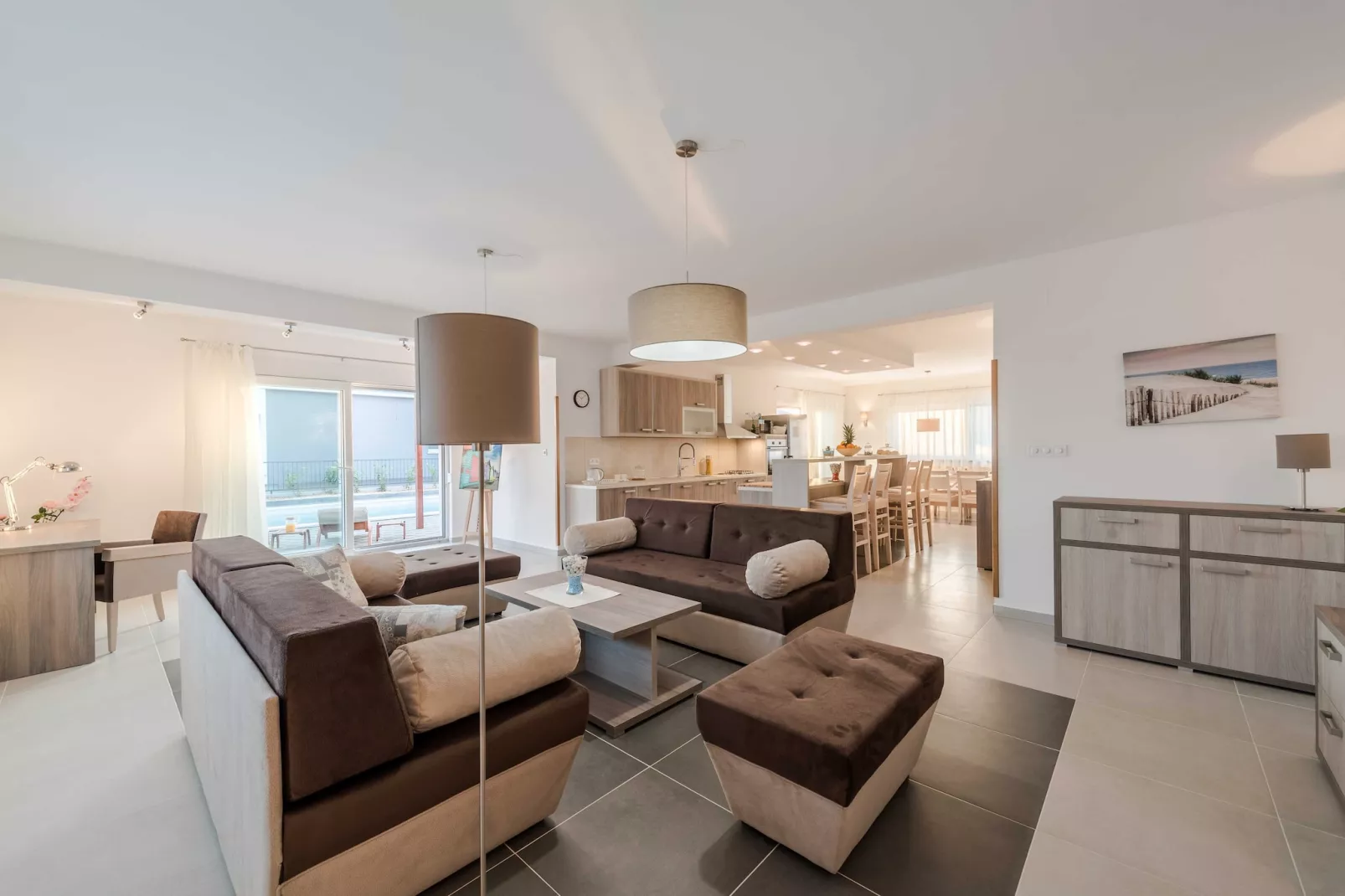 Luxury Escape with Swimming Pool & Modern Design - Deluxe Four Bedroom Villa with Sea View and Private Pool (Villa 5)-Salon