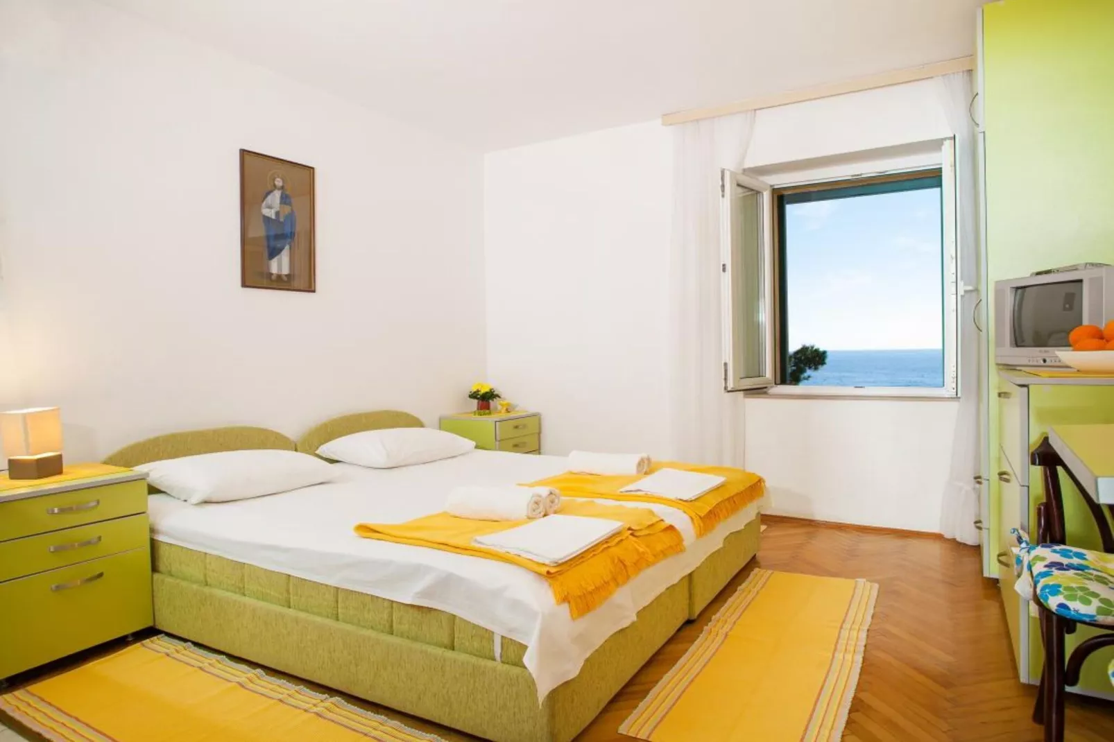 Comfortable Stay with Sea View in Petrovac - Standard Studio with Shared Balcony 1-Chambre