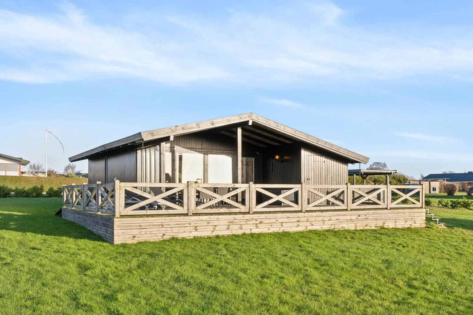 5 Sterne Ferienhaus in Rønde-Im Freien