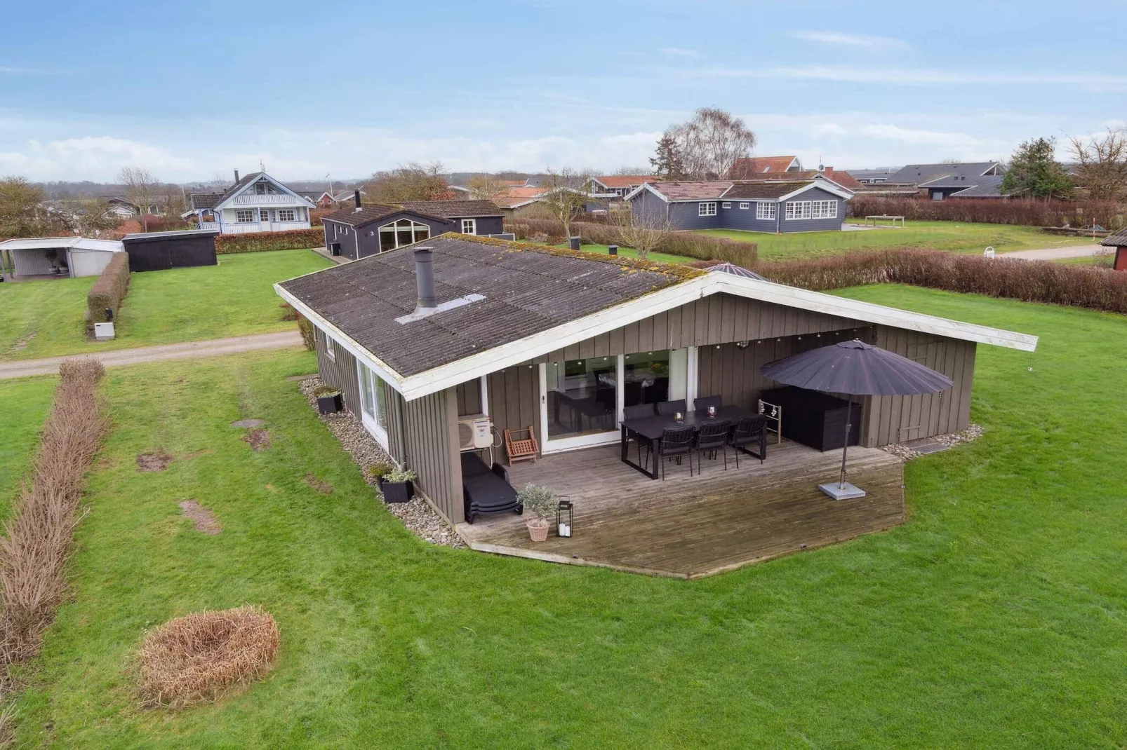 5 Sterne Ferienhaus in Assens-Im Freien