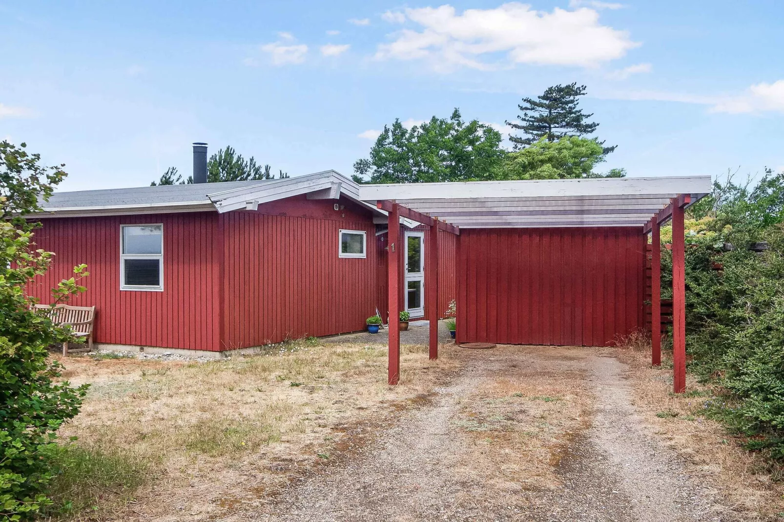 5 Sterne Ferienhaus in Store Fuglede-Im Freien