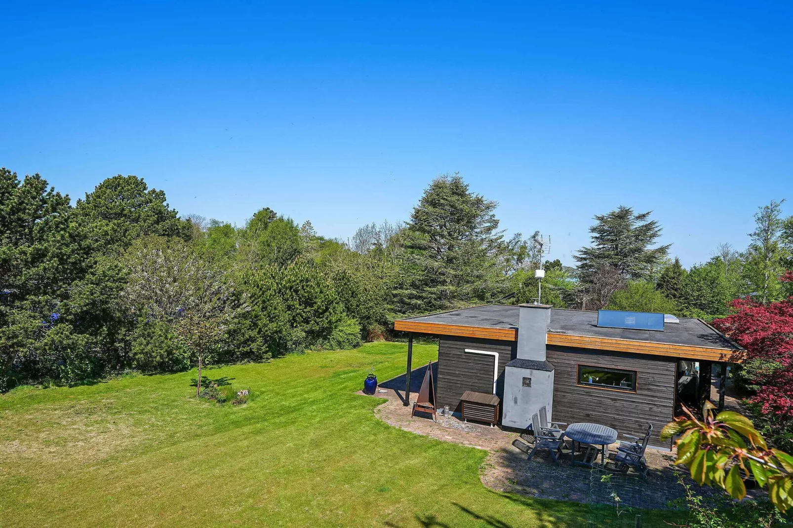 5 Sterne Ferienhaus in Græsted-Im Freien