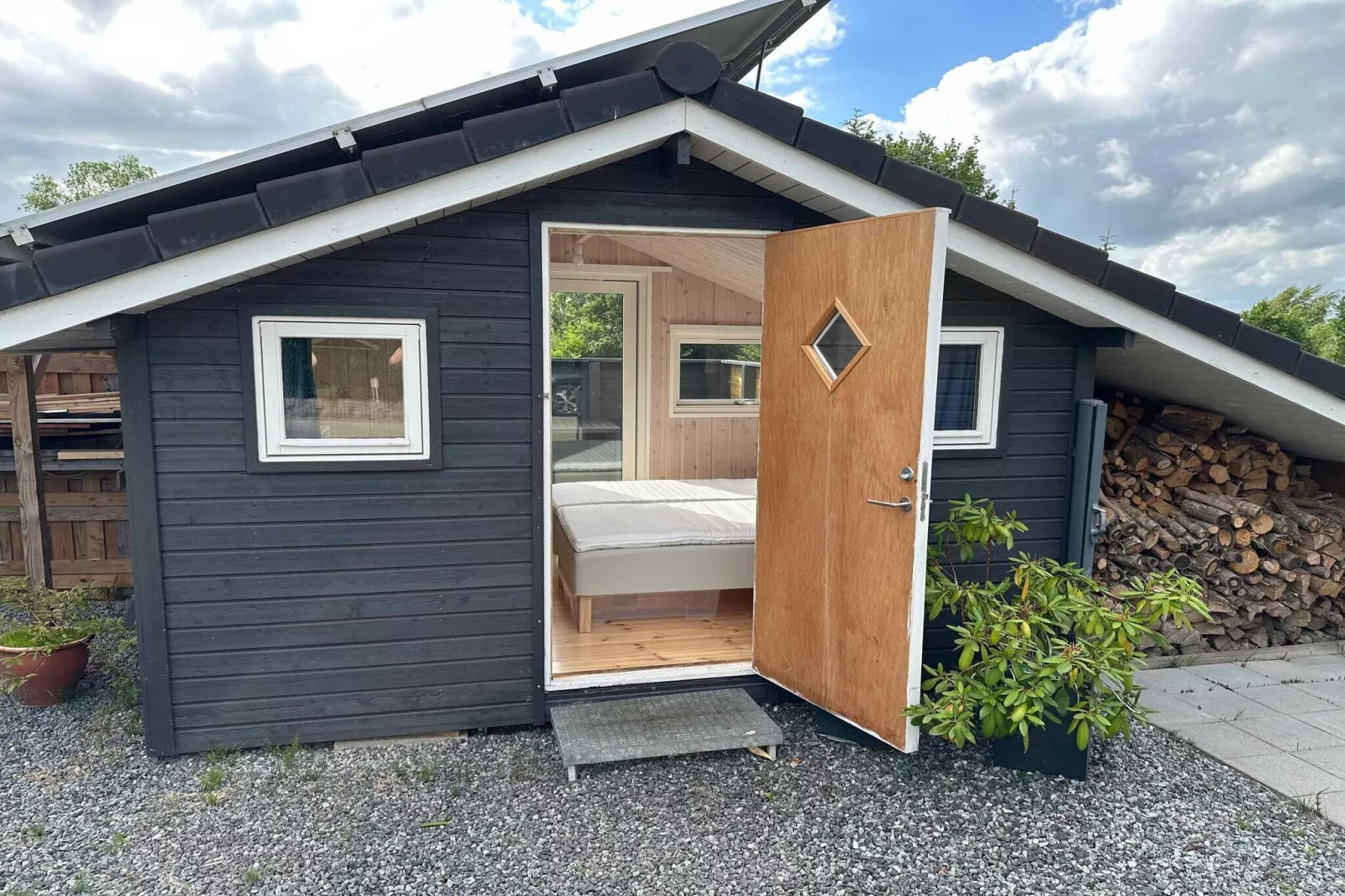 5 Sterne Ferienhaus in Fårvang-Im Freien