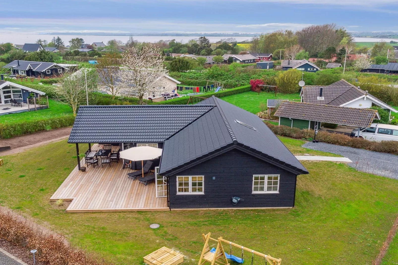 5 Sterne Ferienhaus in Assens-Im Freien